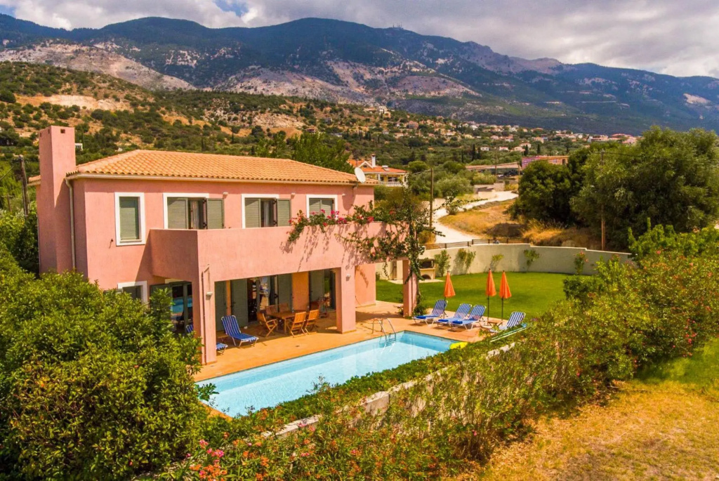 Villa Vali Large Private Pool Walk to Beach Sea Views A C Wifi Car Not Required - 1019