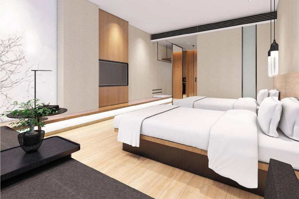 Standard Quadruple room with city view