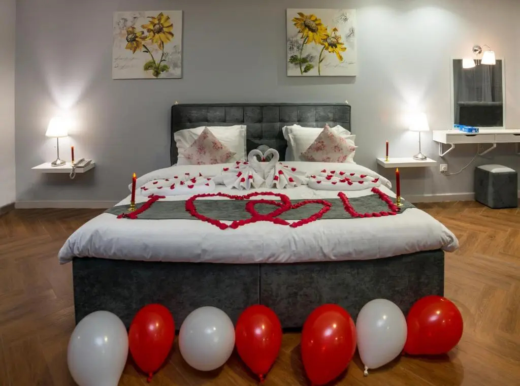 海景雙人套房，配備雙人床