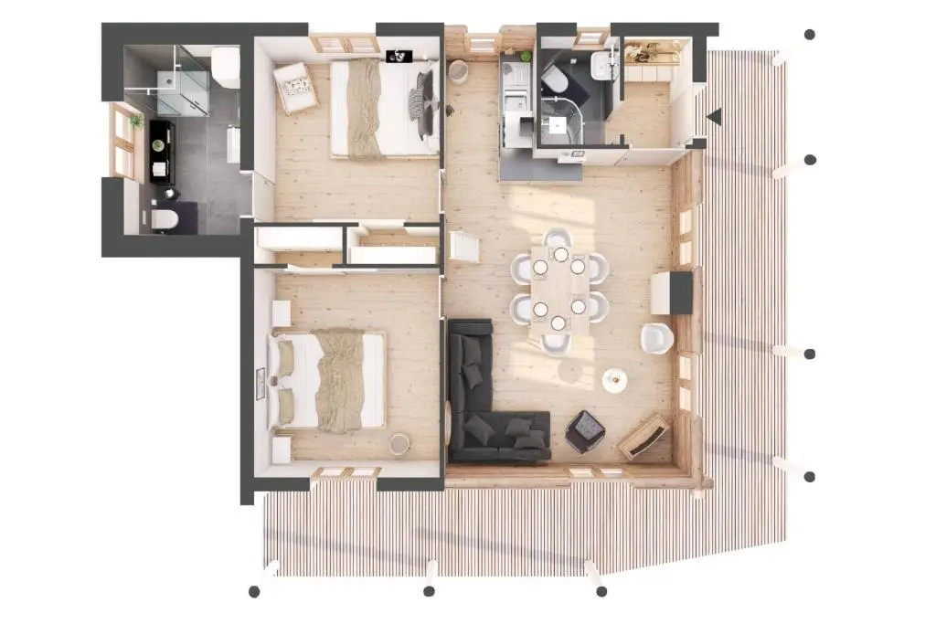 3 Bedrooms Apartment