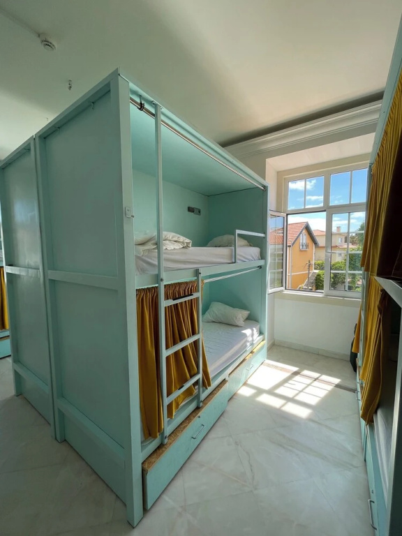 Bed in Dorm (female dorm) with ocean view