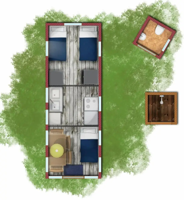 1 Bedroom Cottage with lake view