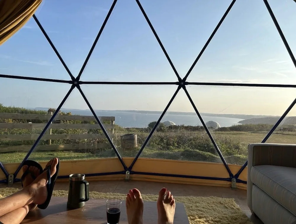 Geodesic Dome With Sea Views