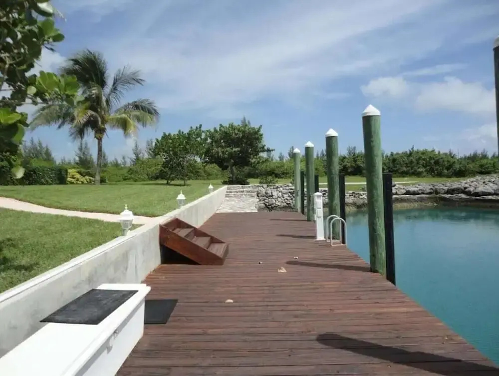 Green House With Dock in West End Bahamas Old Bahama Day