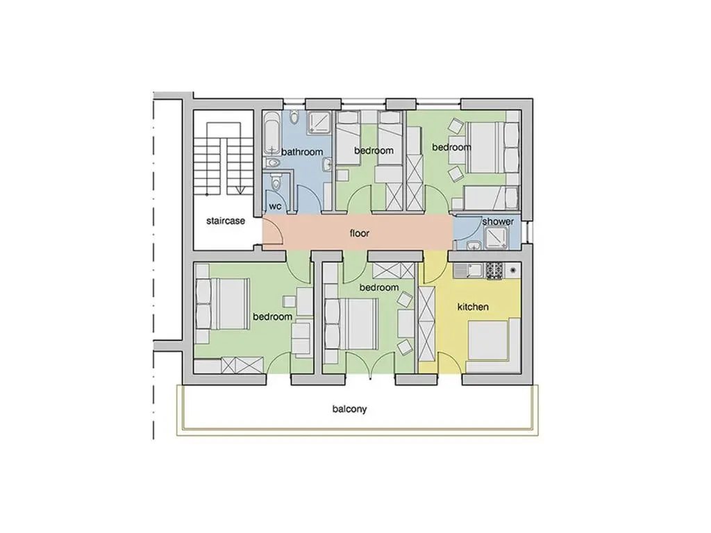 4 Bedrooms Apartment