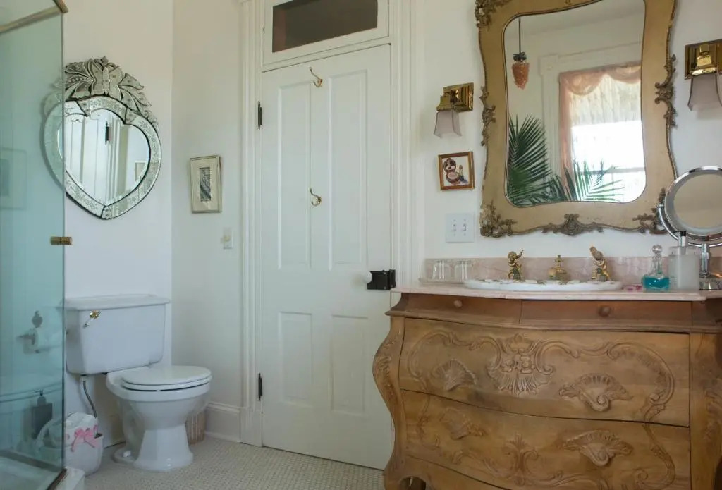 豪華雙人房，配有雙人床及景色