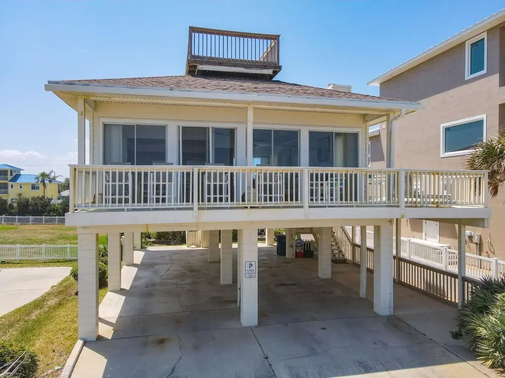 Beachfront Home With Wrap Around Deck and Rooftop Deck - 6320 S Atlantic