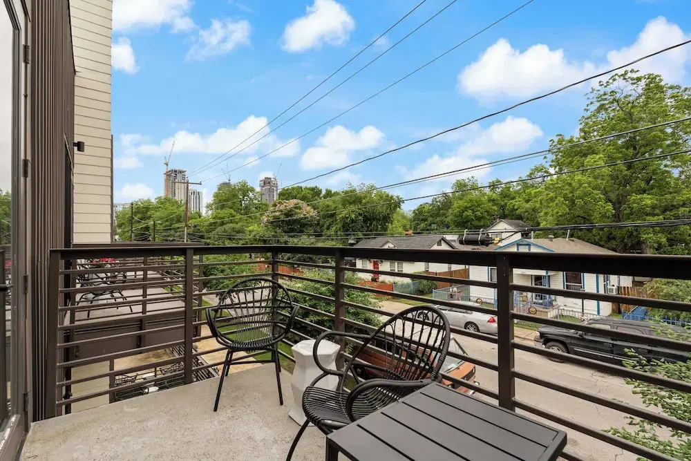 Double Studio with balcony and with city view (full double bed)