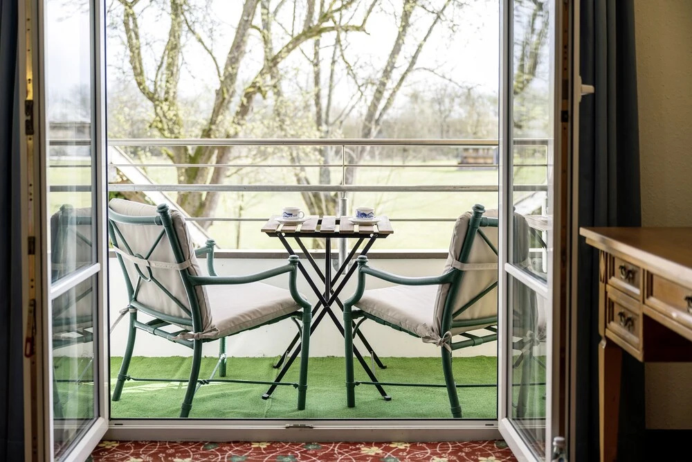 Standard Double room with balcony and with garden view (full double bed)