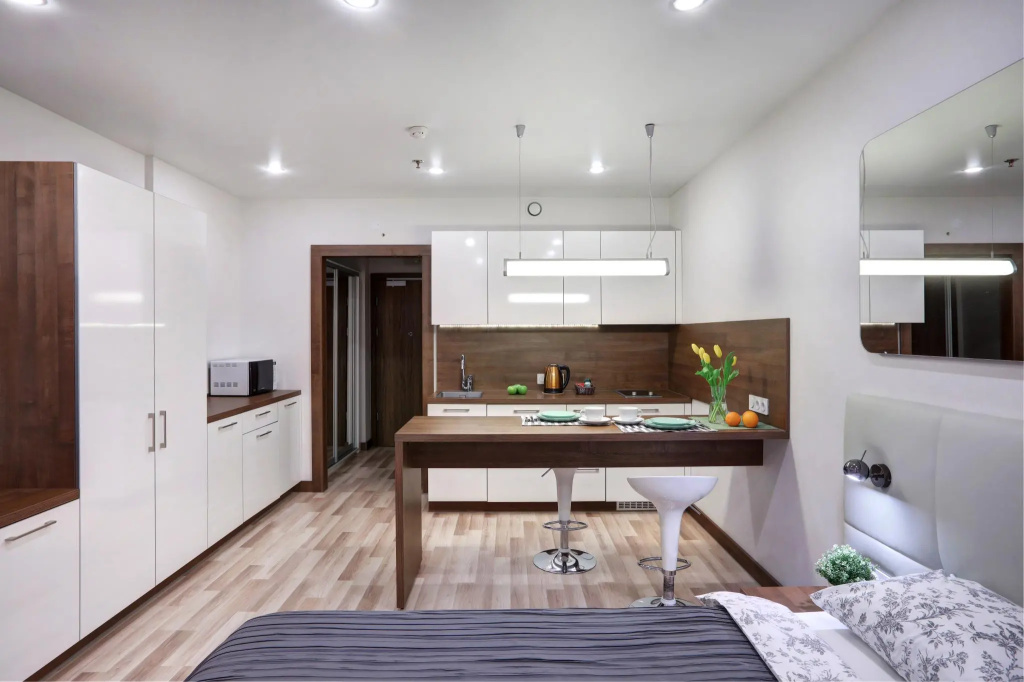 Двухместные апартаменты c 1 комнатой (двуспальная кровать) в Comfort-Apart