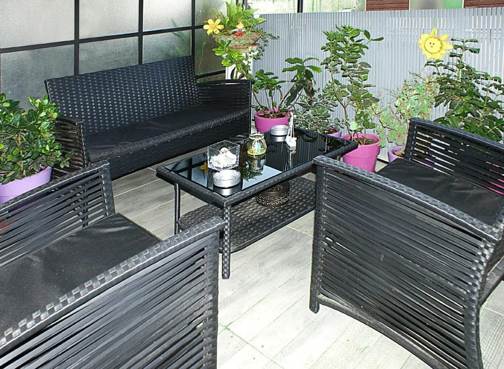 New sunny studio with Acropolis view balcony