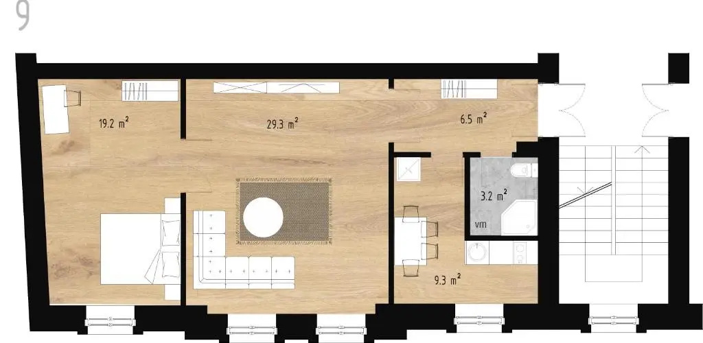 Gourmet Storie's AP 68sqm Renovated Free parking