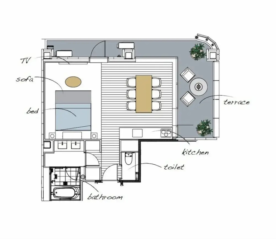Suite with balcony