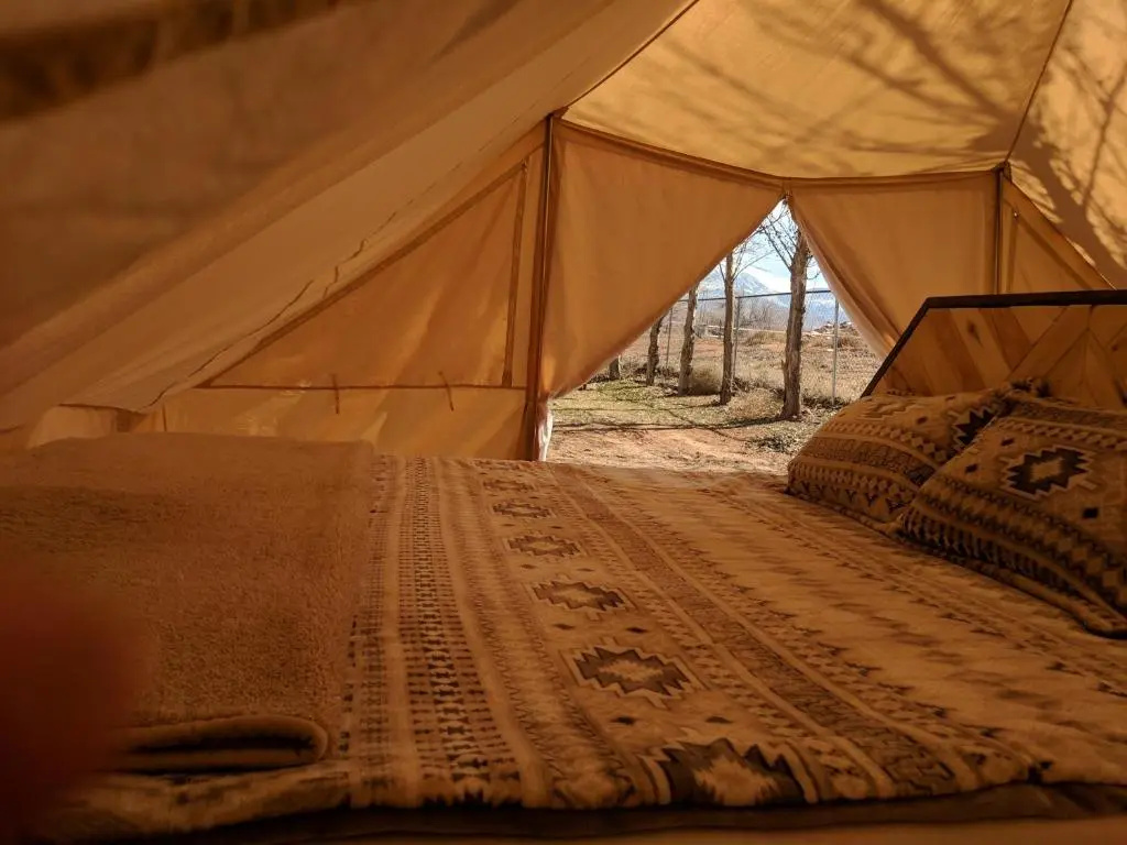 FunStays Glamping Setup Tent in RV Park #6 OK-T6
