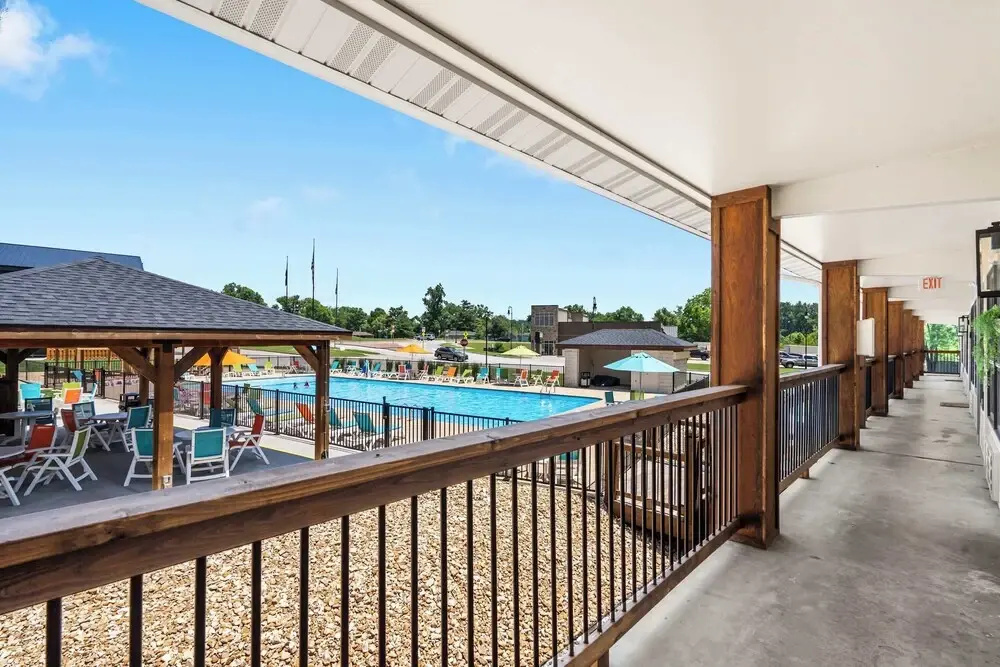 Poolside Near the Landing For 2