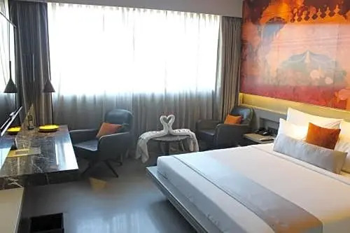 豪華雙人房，市景，配有大床