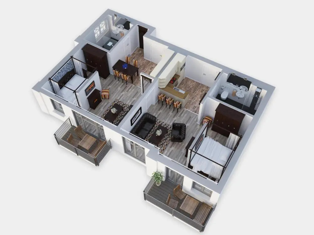 Aparthotel Bernstein - Chambres