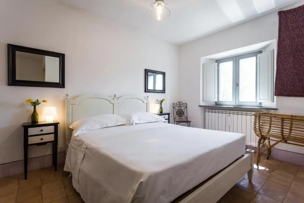 豪華單人房，配有雙人床