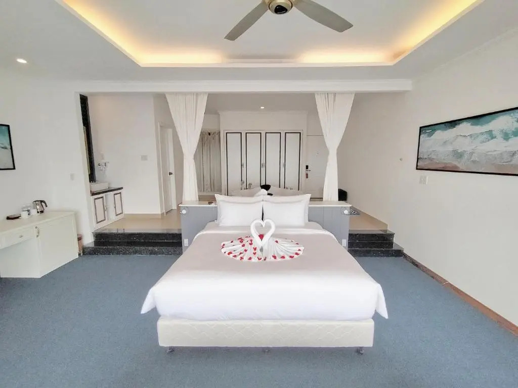 四人套房，海景房