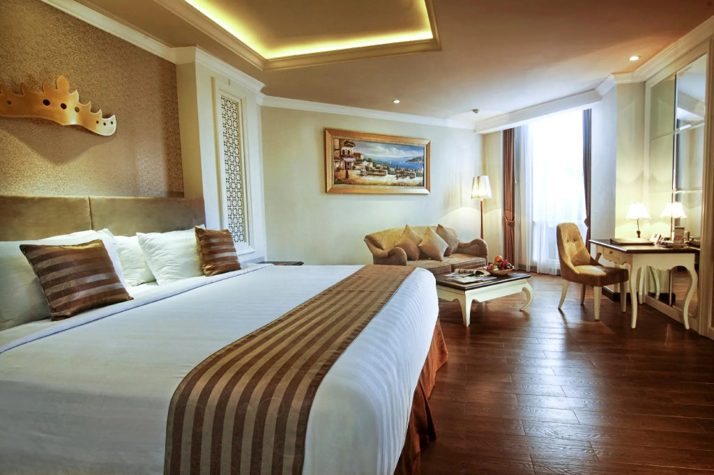 豪華一臥室四人房,配有雙人床