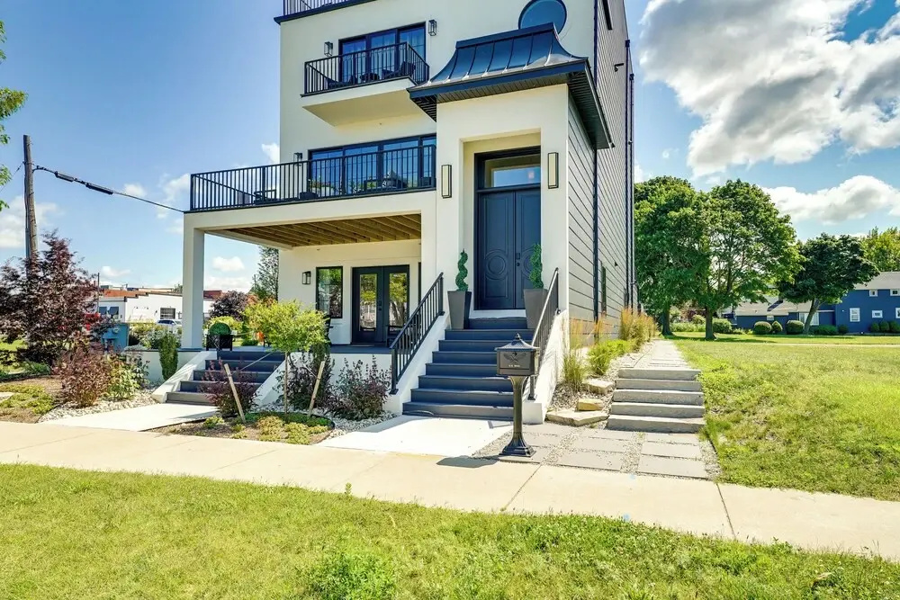 Modern Ludington Apartment Across From the Lake!