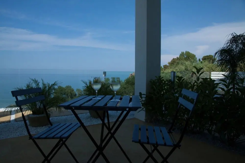 Deluxe Double room with balcony and with sea view (full double bed)