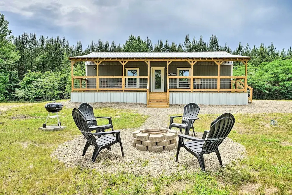Broken Bow Cabin on 15 Acres w/ Stocked Fish Pond!