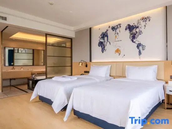 觀景標準雙人房，配備雙人床