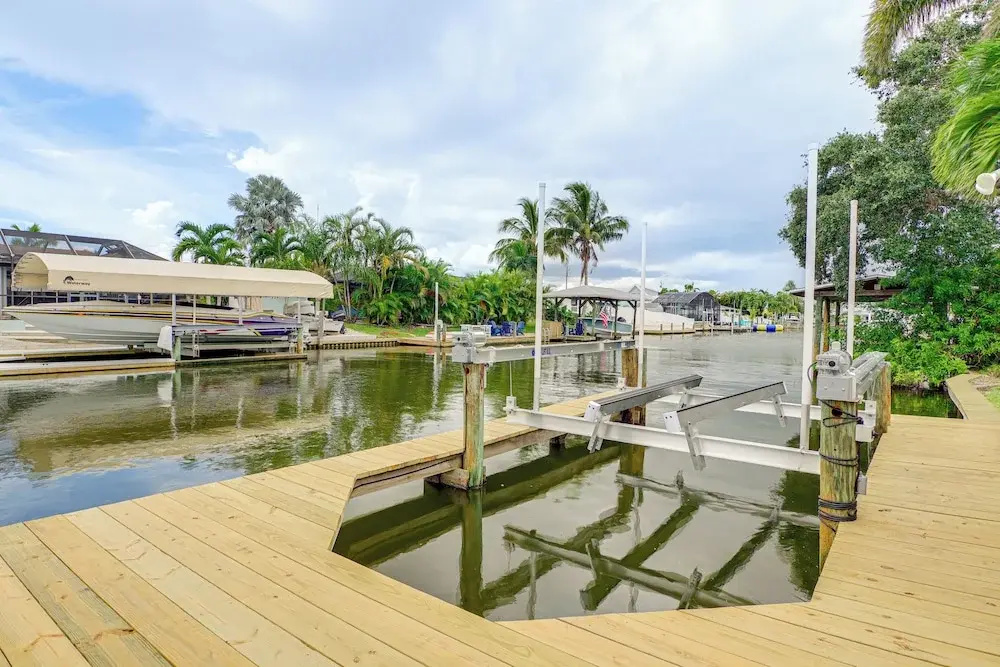 Canal-front Retreat w/ Boat Dock on Merritt Island
