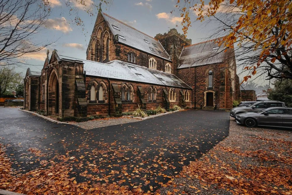 Rare Historic Church Stained Glass Parking
