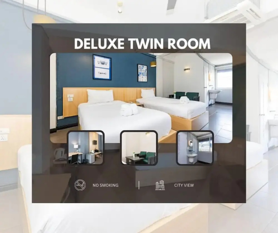 Двухместный номер Deluxe 2 отдельные кровати в Riverview Residence
