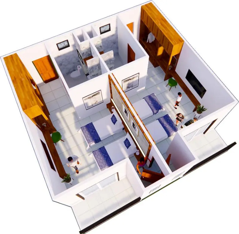 Kaw Kwang Beach Resort - Chambres
