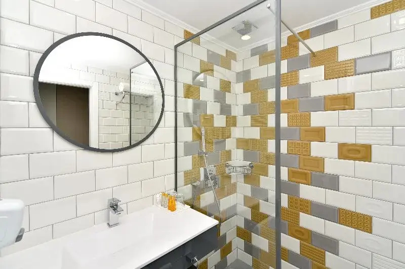 海景標準雙人房，配有大床