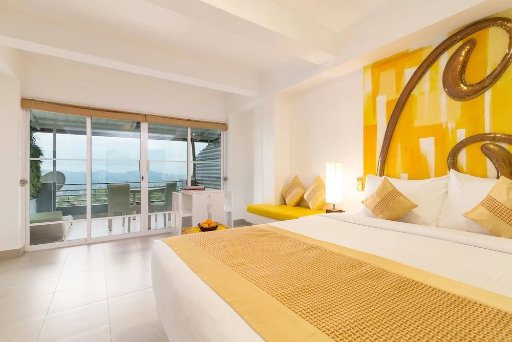 Superior room with balcony and with mountain view