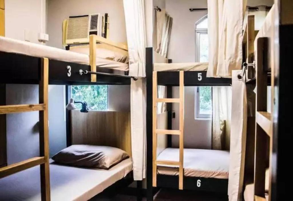Кровать в общем номере в Bunks Hostel