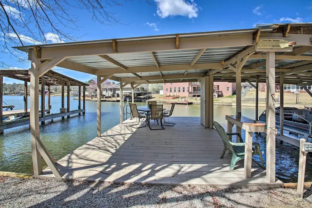 Kayaks & Boat Slip: Waterfront Hot Springs Home!