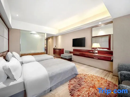 尊爵雙人房，市景，雙人床