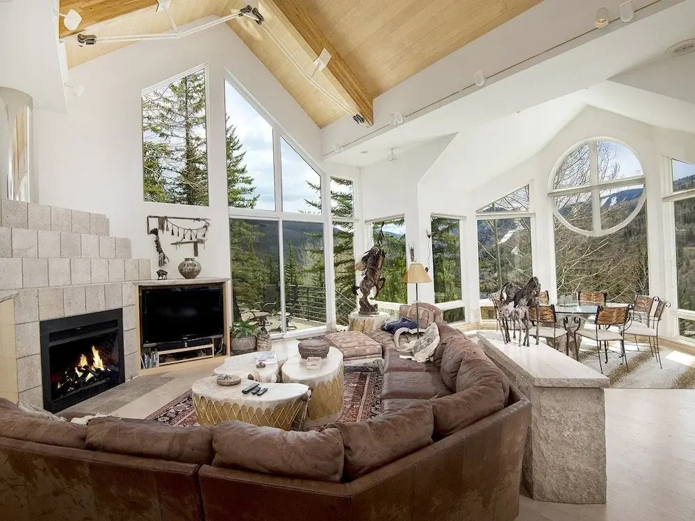 Chalet with balcony