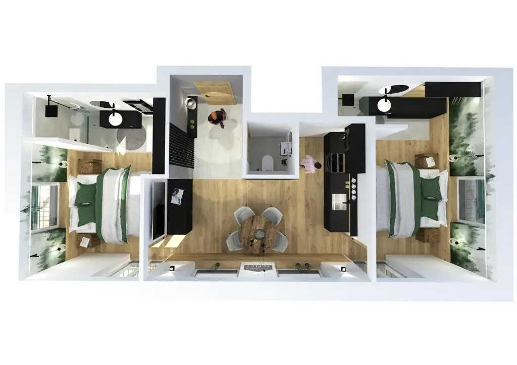 2 Bedrooms Apartment