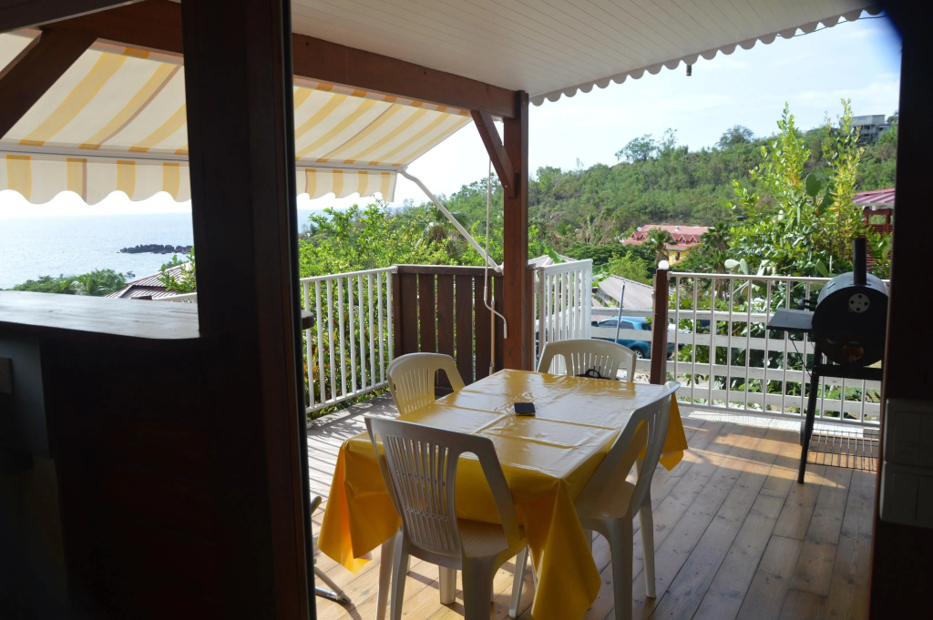 Bungalow With 2 Bedrooms in Bouillante, With Wonderful sea View, Furni