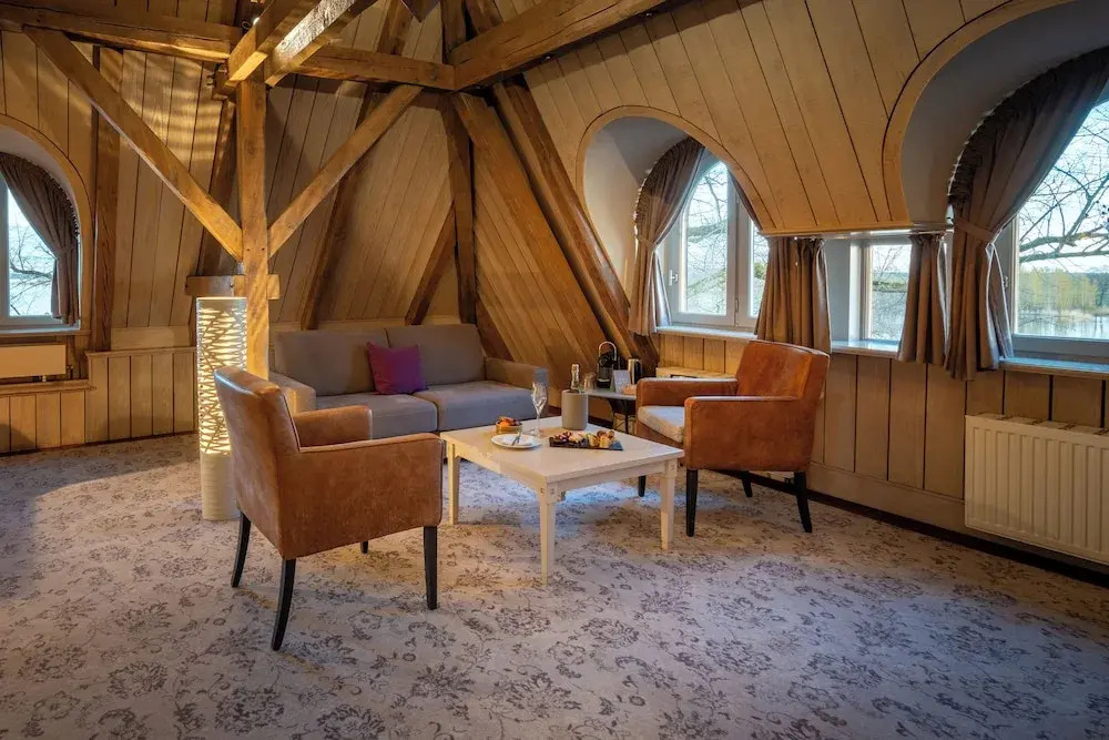 Двухместный люкс двуспальная кровать в Zollenspieker Fährhaus