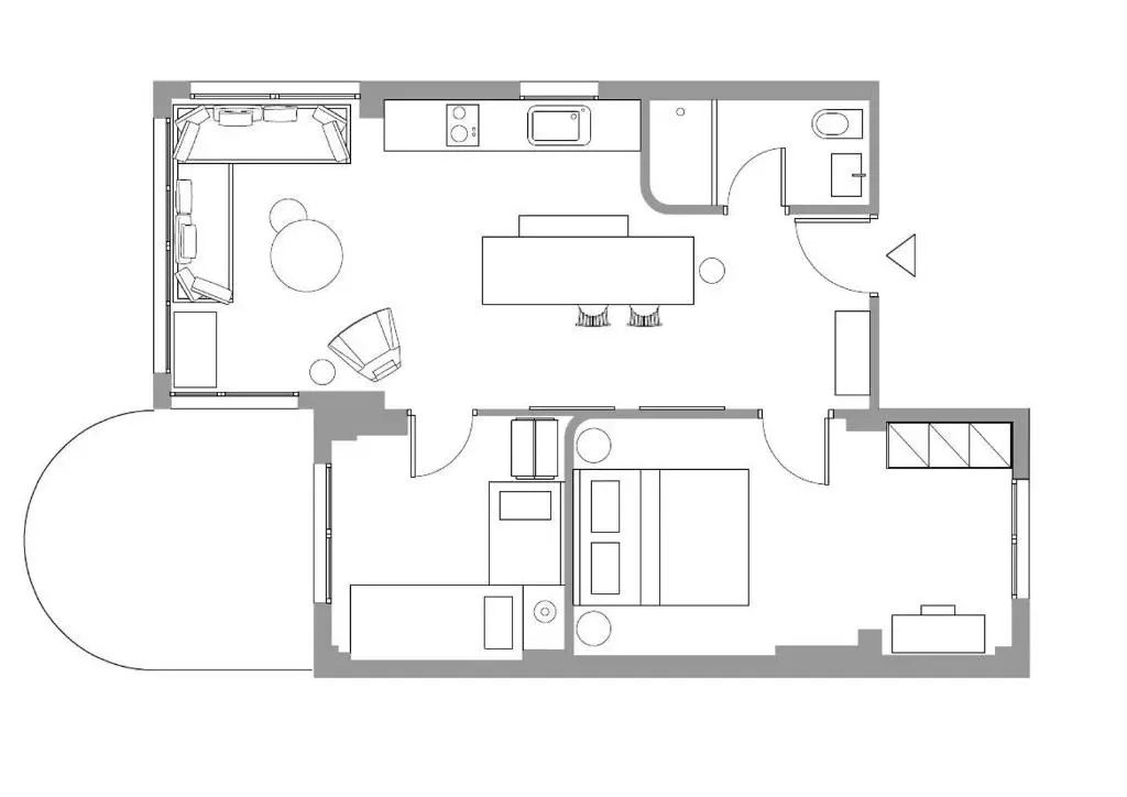 2 Bedrooms Apartment with sea view