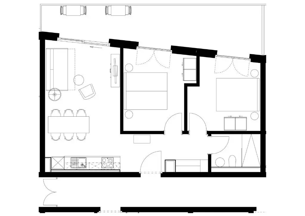 Apartment with balcony
