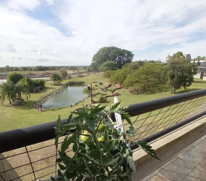 一臥室高級四疊間公寓，帶河景