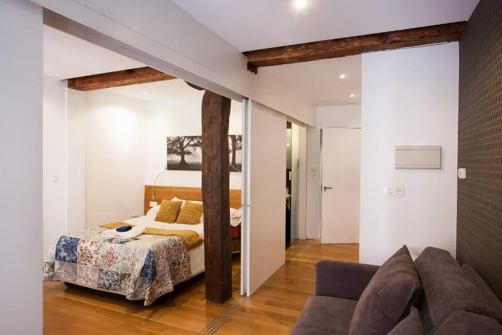 Studio with balcony