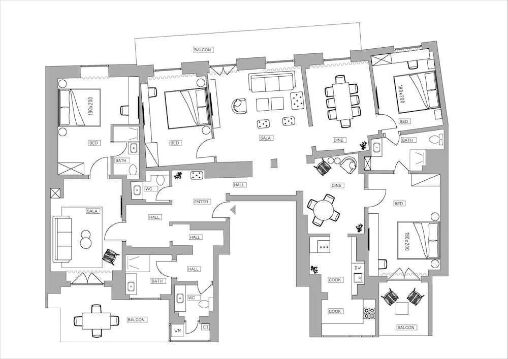 Loggia Luxe 5BR Living in Universitatii Area