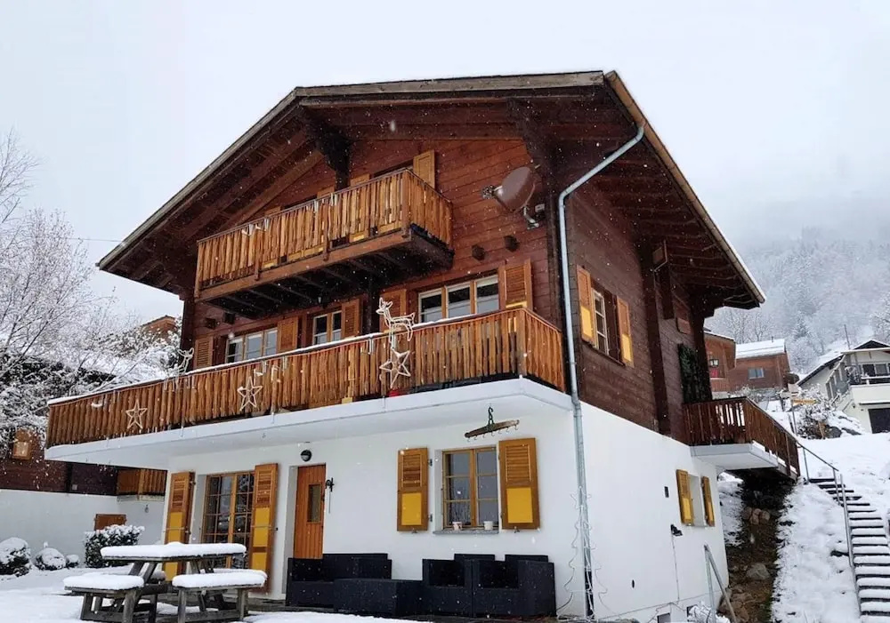8p Chalet in the Mountains Near Fiesch ski Area