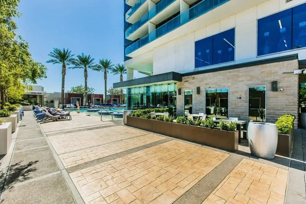 Stunning Strip-view Studio w/ Balcony Access 35308