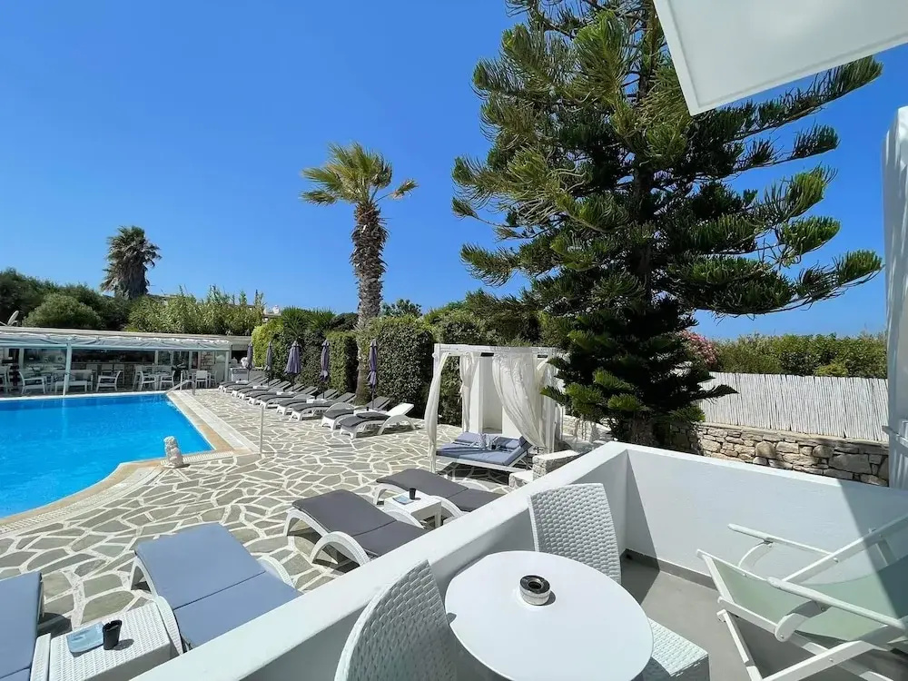 Superior Double room with balcony and with pool view (full double bed)