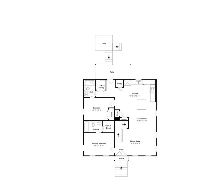3 Bedrooms Cottage with balcony